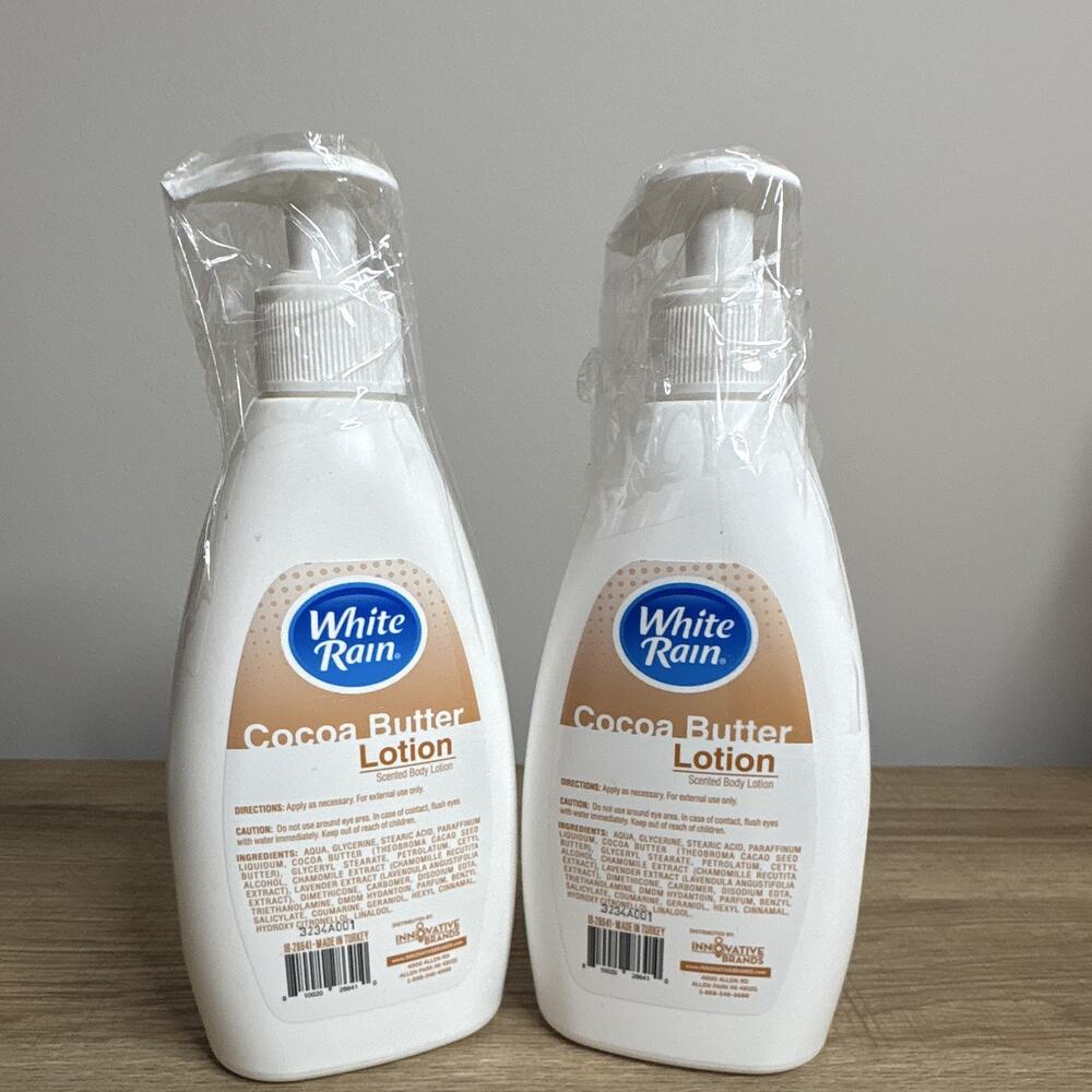 White Rain Cocoa Butter Body Lotion Moisturizer Pump 12 fl oz (2 Pack) - Picture 2 of 2